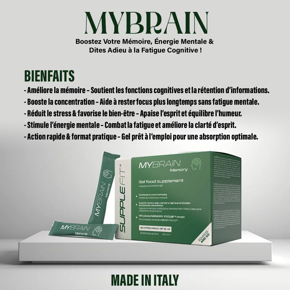 MYBRAIN - COMPLÉMENT ALIMENTAIRE EN GEL POUR LA MÉMOIRE ET LA CONCENTRATION