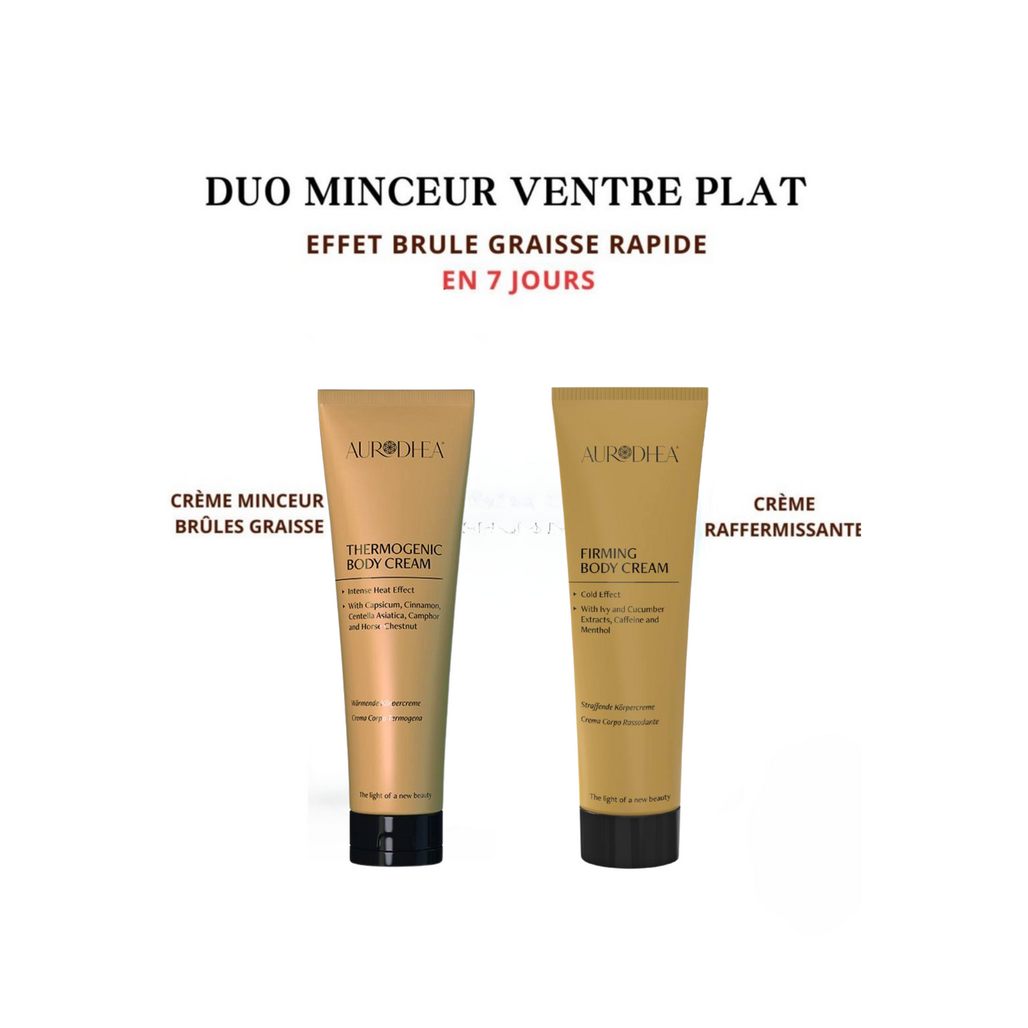 DUO MINCEUR VENTRE PLAT: EFFET BRULE GRAISSE RAPIDE EN 7 JOURS